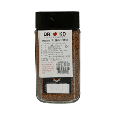 【DR.OKO】德國認證即溶高山咖啡 100g2